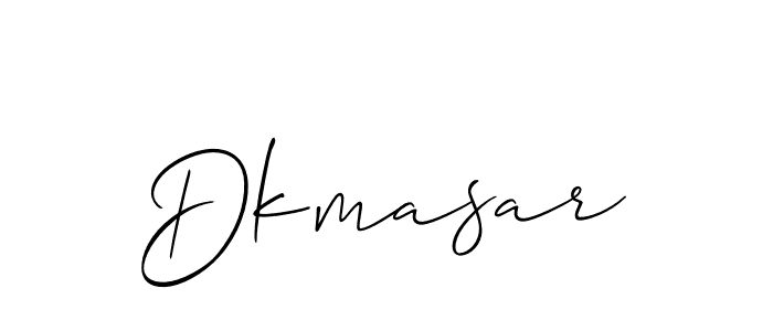 How to make Dkmasar name signature. Use Allison_Script style for creating short signs online. This is the latest handwritten sign. Dkmasar signature style 2 images and pictures png