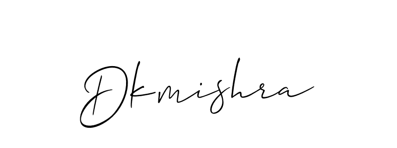 How to make Dkmishra name signature. Use Allison_Script style for creating short signs online. This is the latest handwritten sign. Dkmishra signature style 2 images and pictures png