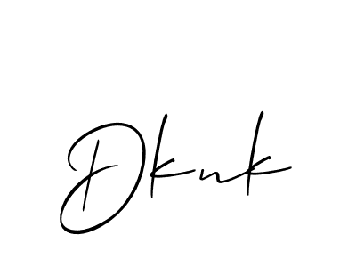 Use a signature maker to create a handwritten signature online. With this signature software, you can design (Allison_Script) your own signature for name Dknk. Dknk signature style 2 images and pictures png