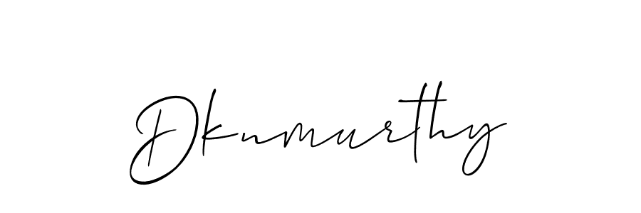 How to make Dknmurthy signature? Allison_Script is a professional autograph style. Create handwritten signature for Dknmurthy name. Dknmurthy signature style 2 images and pictures png