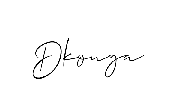 How to Draw Dkonga signature style? Allison_Script is a latest design signature styles for name Dkonga. Dkonga signature style 2 images and pictures png