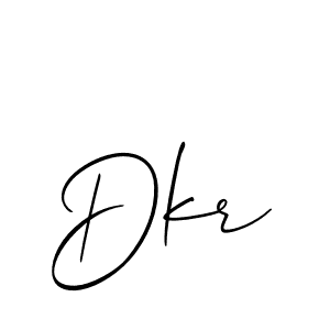 Also You can easily find your signature by using the search form. We will create Dkr name handwritten signature images for you free of cost using Allison_Script sign style. Dkr signature style 2 images and pictures png