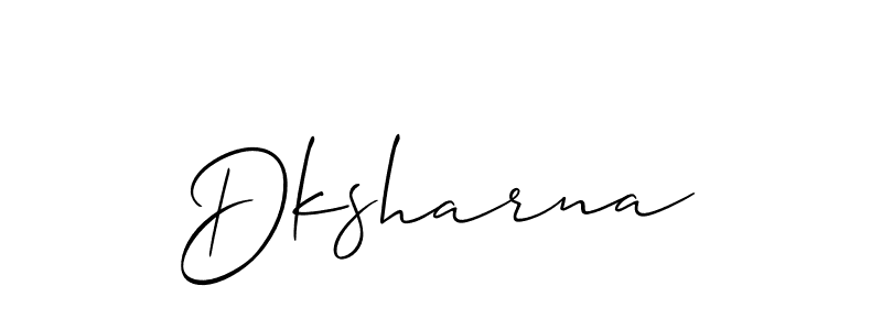 How to Draw Dksharna signature style? Allison_Script is a latest design signature styles for name Dksharna. Dksharna signature style 2 images and pictures png