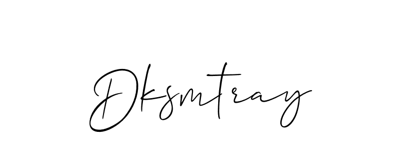 It looks lik you need a new signature style for name Dksmtray. Design unique handwritten (Allison_Script) signature with our free signature maker in just a few clicks. Dksmtray signature style 2 images and pictures png