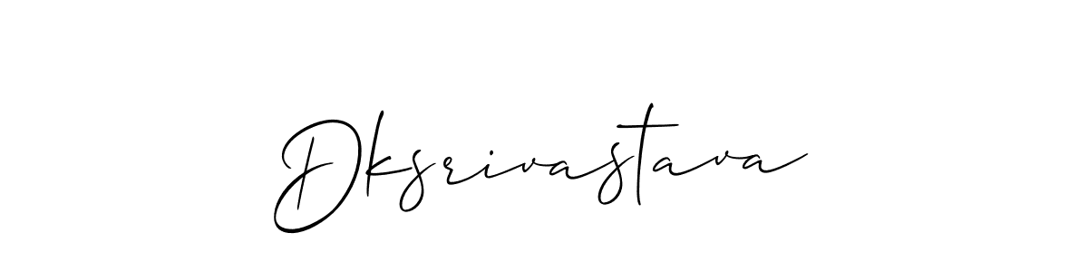 How to make Dksrivastava signature? Allison_Script is a professional autograph style. Create handwritten signature for Dksrivastava name. Dksrivastava signature style 2 images and pictures png