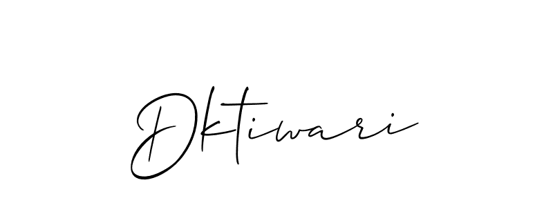 Similarly Allison_Script is the best handwritten signature design. Signature creator online .You can use it as an online autograph creator for name Dktiwari. Dktiwari signature style 2 images and pictures png