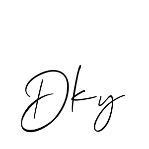 It looks lik you need a new signature style for name Dky. Design unique handwritten (Allison_Script) signature with our free signature maker in just a few clicks. Dky signature style 2 images and pictures png