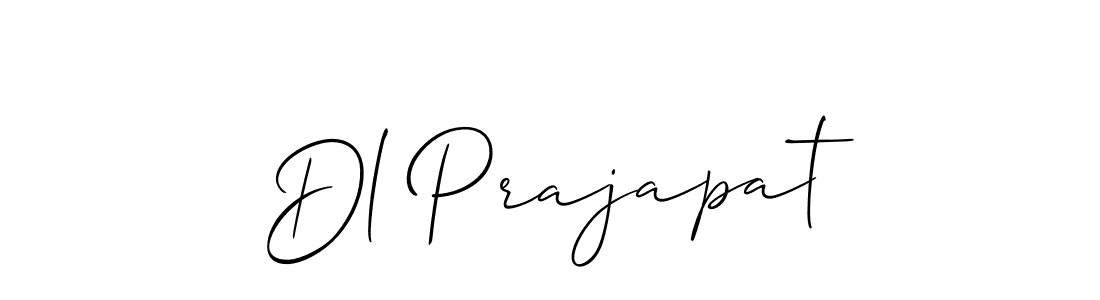 How to make Dl Prajapat name signature. Use Allison_Script style for creating short signs online. This is the latest handwritten sign. Dl Prajapat signature style 2 images and pictures png