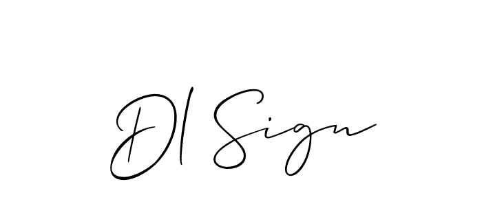 How to Draw Dl Sign signature style? Allison_Script is a latest design signature styles for name Dl Sign. Dl Sign signature style 2 images and pictures png