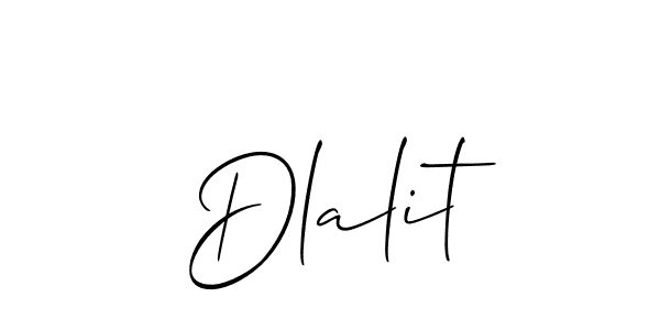 Make a short Dlalit signature style. Manage your documents anywhere anytime using Allison_Script. Create and add eSignatures, submit forms, share and send files easily. Dlalit signature style 2 images and pictures png