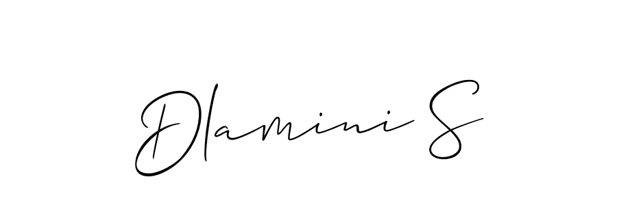 It looks lik you need a new signature style for name Dlamini S. Design unique handwritten (Allison_Script) signature with our free signature maker in just a few clicks. Dlamini S signature style 2 images and pictures png