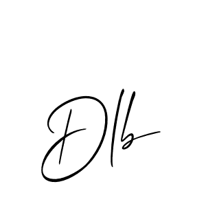 How to make Dlb name signature. Use Allison_Script style for creating short signs online. This is the latest handwritten sign. Dlb signature style 2 images and pictures png