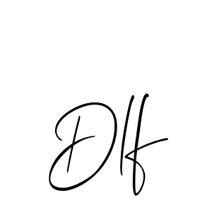 Design your own signature with our free online signature maker. With this signature software, you can create a handwritten (Allison_Script) signature for name Dlf. Dlf signature style 2 images and pictures png