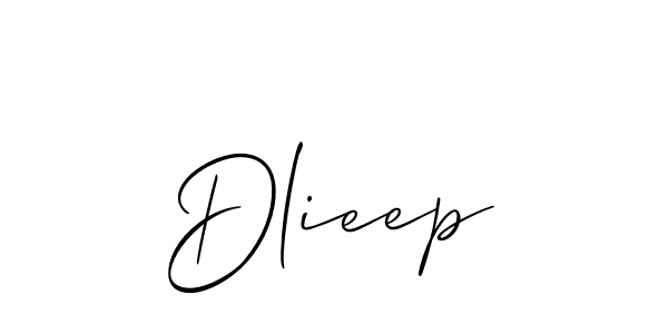 Best and Professional Signature Style for Dlieep. Allison_Script Best Signature Style Collection. Dlieep signature style 2 images and pictures png