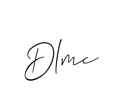 How to make Dlmc signature? Allison_Script is a professional autograph style. Create handwritten signature for Dlmc name. Dlmc signature style 2 images and pictures png