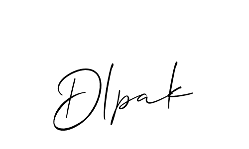 Dlpak stylish signature style. Best Handwritten Sign (Allison_Script) for my name. Handwritten Signature Collection Ideas for my name Dlpak. Dlpak signature style 2 images and pictures png