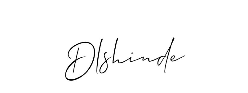Dlshinde stylish signature style. Best Handwritten Sign (Allison_Script) for my name. Handwritten Signature Collection Ideas for my name Dlshinde. Dlshinde signature style 2 images and pictures png