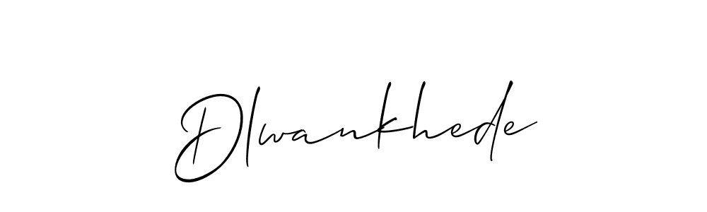 How to Draw Dlwankhede signature style? Allison_Script is a latest design signature styles for name Dlwankhede. Dlwankhede signature style 2 images and pictures png