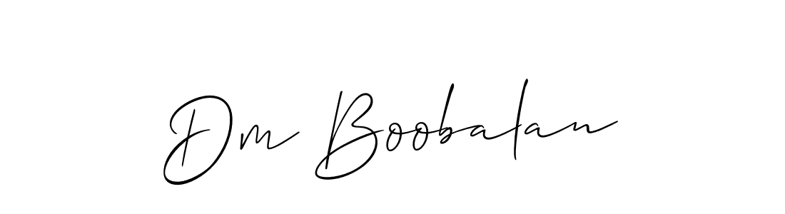 How to Draw Dm Boobalan signature style? Allison_Script is a latest design signature styles for name Dm Boobalan. Dm Boobalan signature style 2 images and pictures png