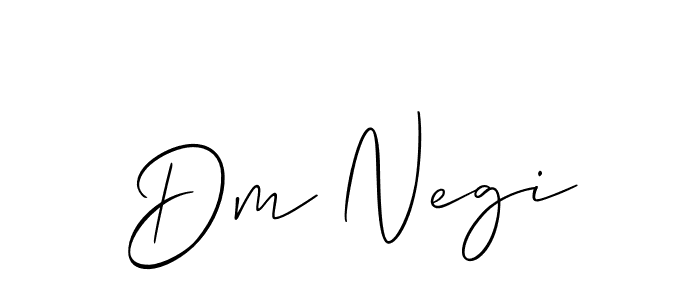 You should practise on your own different ways (Allison_Script) to write your name (Dm Negi) in signature. don't let someone else do it for you. Dm Negi signature style 2 images and pictures png