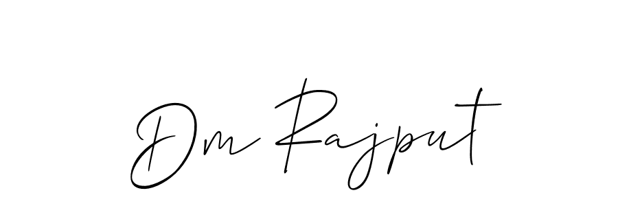 Create a beautiful signature design for name Dm Rajput. With this signature (Allison_Script) fonts, you can make a handwritten signature for free. Dm Rajput signature style 2 images and pictures png