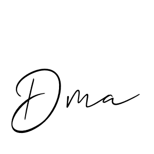 The best way (Allison_Script) to make a short signature is to pick only two or three words in your name. The name Dma include a total of six letters. For converting this name. Dma signature style 2 images and pictures png