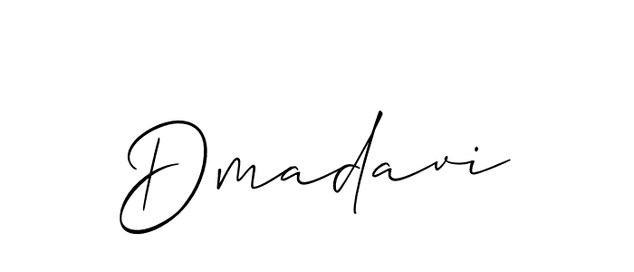 Allison_Script is a professional signature style that is perfect for those who want to add a touch of class to their signature. It is also a great choice for those who want to make their signature more unique. Get Dmadavi name to fancy signature for free. Dmadavi signature style 2 images and pictures png