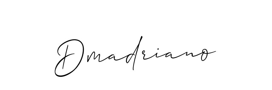 if you are searching for the best signature style for your name Dmadriano. so please give up your signature search. here we have designed multiple signature styles  using Allison_Script. Dmadriano signature style 2 images and pictures png