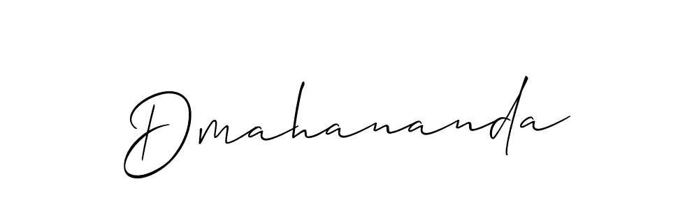 Also You can easily find your signature by using the search form. We will create Dmahananda name handwritten signature images for you free of cost using Allison_Script sign style. Dmahananda signature style 2 images and pictures png