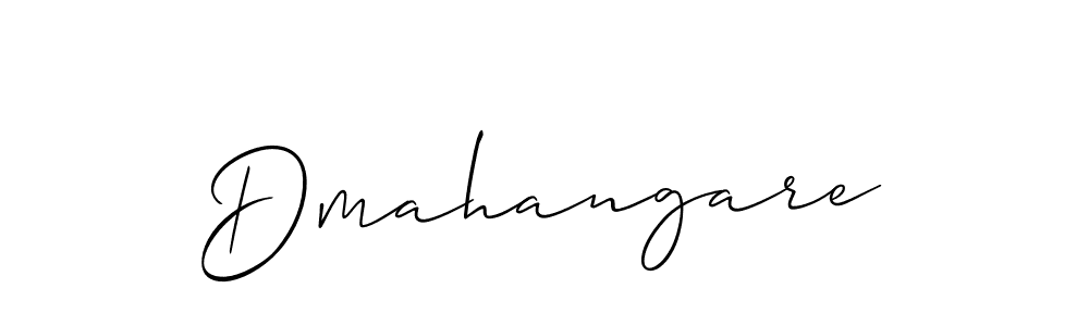 Create a beautiful signature design for name Dmahangare. With this signature (Allison_Script) fonts, you can make a handwritten signature for free. Dmahangare signature style 2 images and pictures png