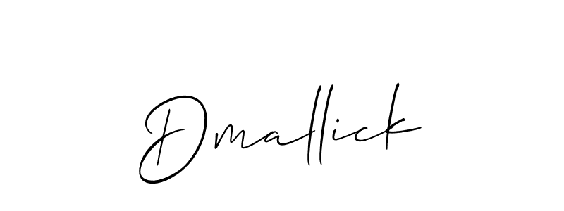 Design your own signature with our free online signature maker. With this signature software, you can create a handwritten (Allison_Script) signature for name Dmallick. Dmallick signature style 2 images and pictures png