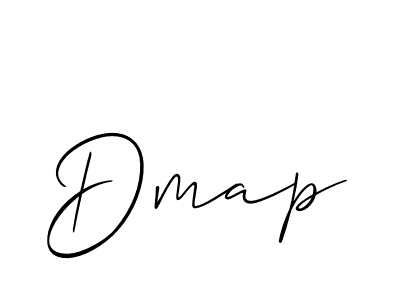 The best way (Allison_Script) to make a short signature is to pick only two or three words in your name. The name Dmap include a total of six letters. For converting this name. Dmap signature style 2 images and pictures png