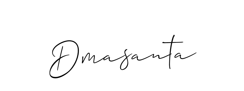 Design your own signature with our free online signature maker. With this signature software, you can create a handwritten (Allison_Script) signature for name Dmasanta. Dmasanta signature style 2 images and pictures png