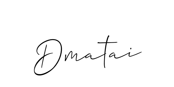 if you are searching for the best signature style for your name Dmatai. so please give up your signature search. here we have designed multiple signature styles  using Allison_Script. Dmatai signature style 2 images and pictures png