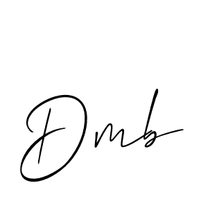 How to make Dmb signature? Allison_Script is a professional autograph style. Create handwritten signature for Dmb name. Dmb signature style 2 images and pictures png