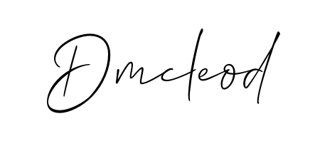 The Allison_Script typeface gives name Dmcleod a refined look. Suitable for certificates, diplomas, and official verification. Dmcleod signature style 2 images and pictures png