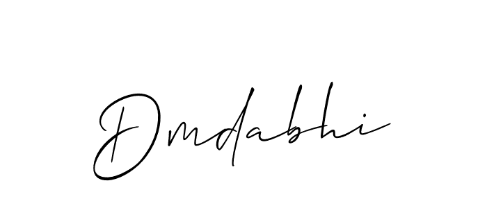 How to make Dmdabhi signature? Allison_Script is a professional autograph style. Create handwritten signature for Dmdabhi name. Dmdabhi signature style 2 images and pictures png
