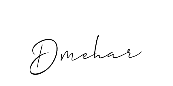 How to make Dmehar signature? Allison_Script is a professional autograph style. Create handwritten signature for Dmehar name. Dmehar signature style 2 images and pictures png