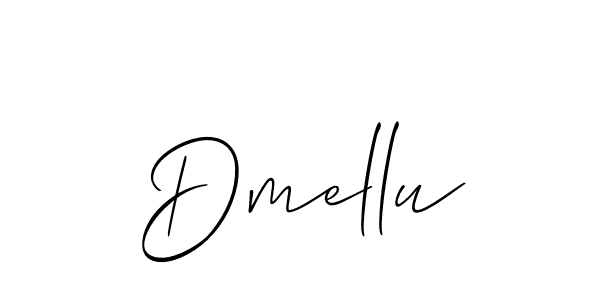 Once you've used our free online signature maker to create your best signature Allison_Script style, it's time to enjoy all of the benefits that Dmellu name signing documents. Dmellu signature style 2 images and pictures png