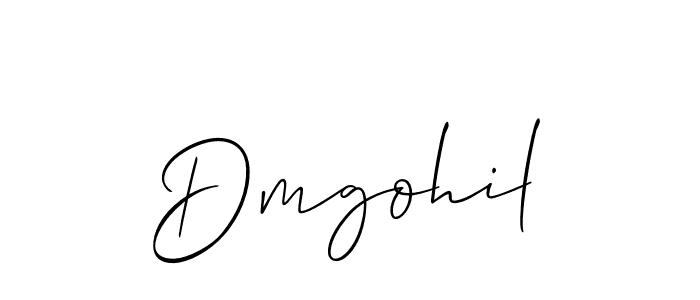 Also You can easily find your signature by using the search form. We will create Dmgohil name handwritten signature images for you free of cost using Allison_Script sign style. Dmgohil signature style 2 images and pictures png