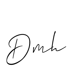 You should practise on your own different ways (Allison_Script) to write your name (Dmh) in signature. don't let someone else do it for you. Dmh signature style 2 images and pictures png