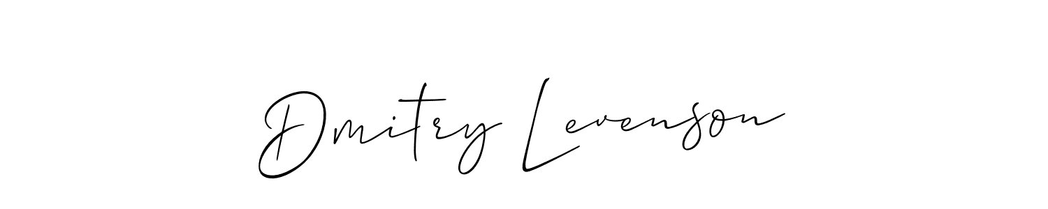Create a beautiful signature design for name Dmitry Levenson. With this signature (Allison_Script) fonts, you can make a handwritten signature for free. Dmitry Levenson signature style 2 images and pictures png