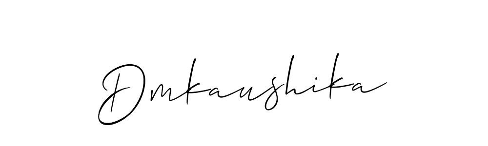 How to make Dmkaushika signature? Allison_Script is a professional autograph style. Create handwritten signature for Dmkaushika name. Dmkaushika signature style 2 images and pictures png