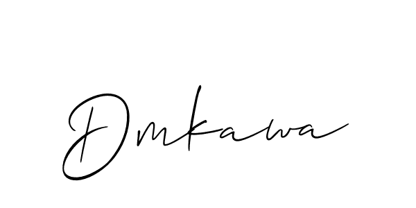 It looks lik you need a new signature style for name Dmkawa. Design unique handwritten (Allison_Script) signature with our free signature maker in just a few clicks. Dmkawa signature style 2 images and pictures png