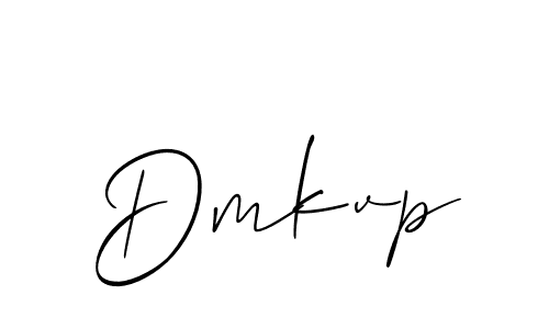 The best way (Allison_Script) to make a short signature is to pick only two or three words in your name. The name Dmkvp include a total of six letters. For converting this name. Dmkvp signature style 2 images and pictures png