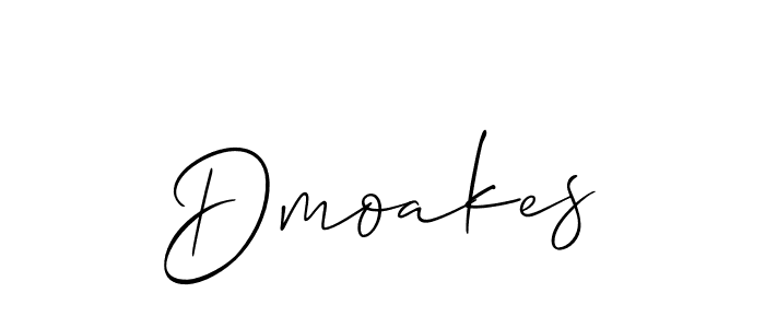 Also You can easily find your signature by using the search form. We will create Dmoakes name handwritten signature images for you free of cost using Allison_Script sign style. Dmoakes signature style 2 images and pictures png
