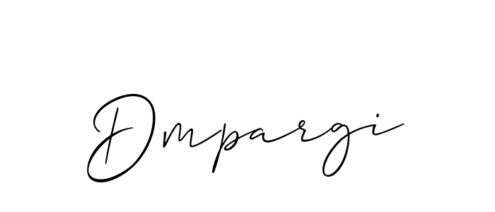 Allison_Script is a professional signature style that is perfect for those who want to add a touch of class to their signature. It is also a great choice for those who want to make their signature more unique. Get Dmpargi name to fancy signature for free. Dmpargi signature style 2 images and pictures png