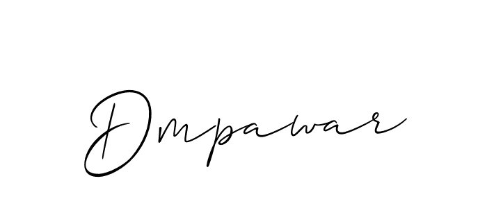 The best way (Allison_Script) to make a short signature is to pick only two or three words in your name. The name Dmpawar include a total of six letters. For converting this name. Dmpawar signature style 2 images and pictures png