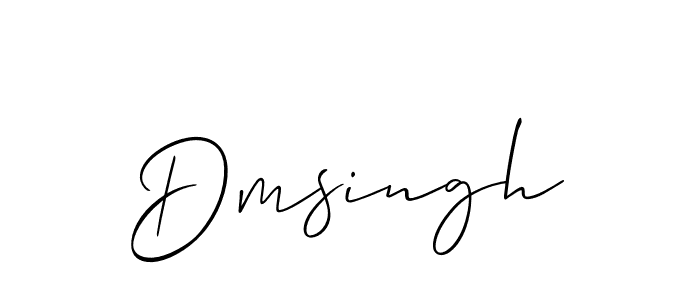 Create a beautiful signature design for name Dmsingh. With this signature (Allison_Script) fonts, you can make a handwritten signature for free. Dmsingh signature style 2 images and pictures png