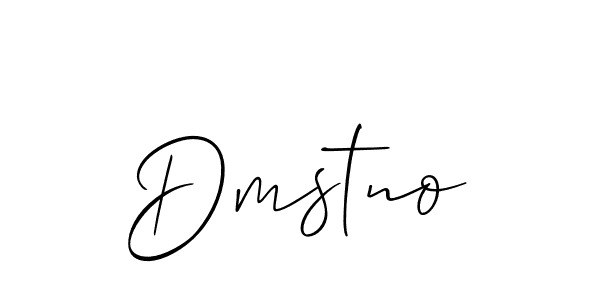 Make a beautiful signature design for name Dmstno. With this signature (Allison_Script) style, you can create a handwritten signature for free. Dmstno signature style 2 images and pictures png